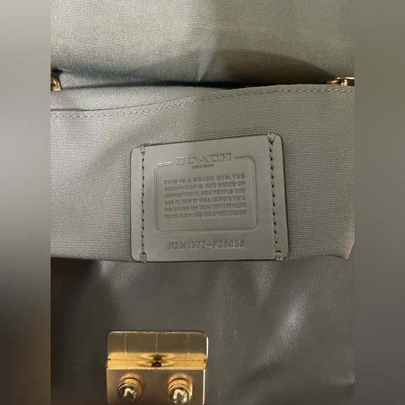 Coach Avery Flap carry all crocodile embossed leather crossbody bag /purse - Picture 13 of 14